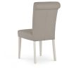 Montreux Grey Washed Oak & Soft Grey 4-6 Seater Table & 4 Upholstered Chairs in Grey Bonded Leather by Bentley Designs | Style Our Home