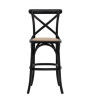 Café Black Rattan Stool ( A Pair ) by Hudson Living | Style Our Home 