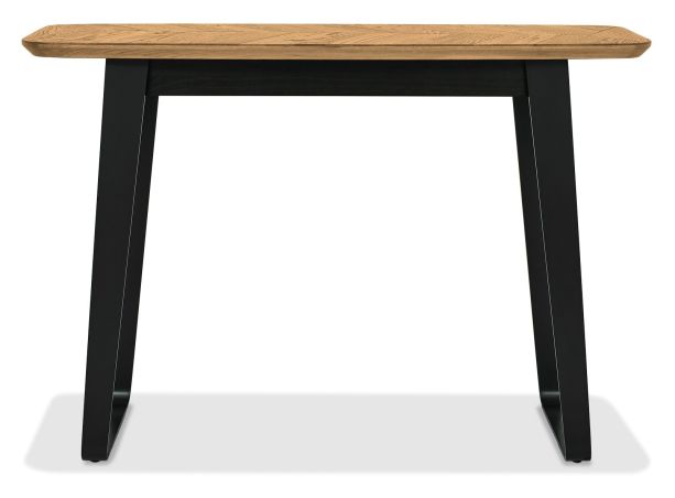Emerson Rustic Oak & Peppercorn Console Table by Bentley Designs | Style Our Home
