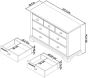 Hampstead Soft Grey & Pale Oak 3+4 Drawer Chest - Style Our Home