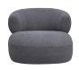 Luna Occasional Chair in Boucle Grey By Libra | Style Our Home