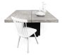 Dusk 130cm Concrete Effect & Black Dining Table