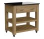 Kitchen Island (Oak) Two Drawer With Black Granite Top by Baumhaus | Style Our Home