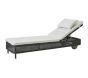 Presley Graphite Sunbed - White Natté by Cane-line | Style Our home