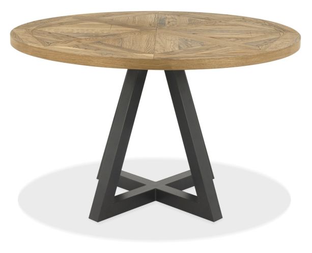 Marque Rustic Oak Circular Dining Table - Style Our Home