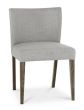 Turin Dark Oak Upholstered Pebble Grey Dining Chair (a pair) - Style Our Home