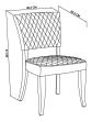 Logan Rustic Oak Upholstered Chair - Dark Grey Fabric (Pair) by Bentley Designs | Style Our Home