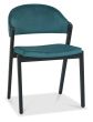 Camden Peppercorn Upholstered Chair in an Azure Velvet Fabric (Pair) by Bentley Designs | Style Our Home