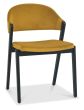 Camden Peppercorn Upholstered Chair in a Mustard Velvet Fabric (Pair) by Bentley Designs | Style Our Home