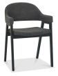 Camden Weathered Oak & Peppercorn 6-8 Seater Table & 6 Arm Chairs in Dark Grey Fabric by Bentley Designs | Style Our Home