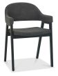 Camden Weathered Oak 6-8 Seater Table & 6 Side & 2 Arm Chairs in Dark Grey Fabric by Bentley Designs | Style Our Home