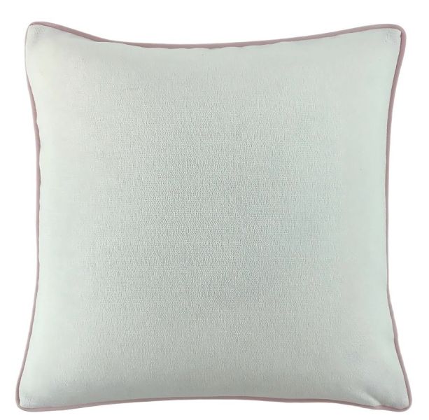 Lge Slub Cream With Pink Piping And Pink Rev by Malini | Style Our Home