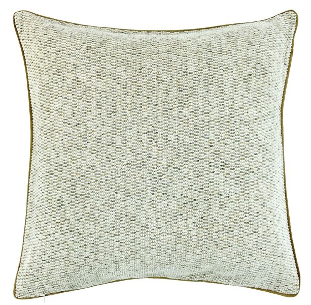 Soft Natural Chenille Like Jaquard With Piping by Malini | Style Our Home