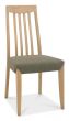 Bergen Oak High Slatted Black Gold Dining Chair (a pair) - Style Our Home