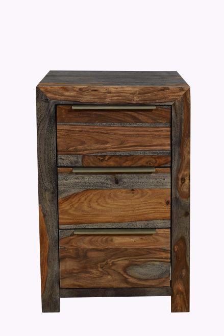 Coastal Sands 3 Drawer Bedside Table by IFD | Style Our Home
