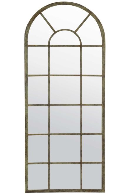 Harmonia Green Country Arch Large Garden Mirror