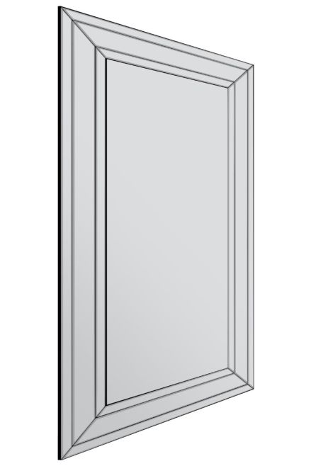 Maia All Glass Modern Bevelled Full Length Leaner Mirror by Belle Pareti | Style Our Home