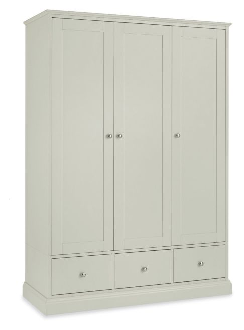 Ashby Soft Grey Triple Wardrobe