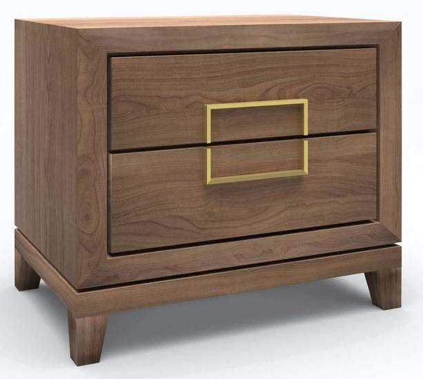 Lucca Walnut Bedside Cabinet by Berkeley Designs London | Style Our Home 
