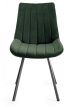 Turin Glass 4 Seater Table - Light Oak Legs & 4 Fontana Green Velvet Chairs by Bentley Designs | Style Our Home