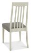 Bergen Grey Washed Oak 4-6 Seater Table & 4 Slat Back Chairs in Titanium Fabric by Bentley Designs | Style Our Home