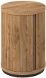 Vega Rustic Oak & Peppercorn Round Lamp Table by Bentley Designs | Style Our Home