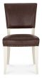 Belgrave Ivory Uph Chair - Espresso Faux Leather (Pair) by Bentley Designs | Style Our Home