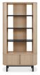Vega Scandi Oak & Peppercorn Display Unit by Bentley Designs | Style Our Home