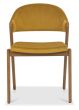 Camden Rustic Oak 4-6 Seater Table & 4 Side Chairs in Mustard Velvet by Bentley Designs | Style Our Home