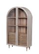 Iconic 2 Door Glass Cabinet Whitewash