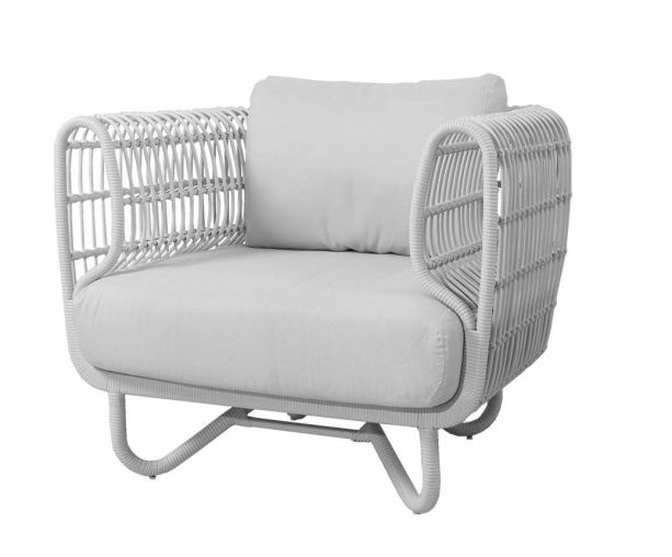 Nest White Lounge Chair by Cane-line | Style Our Home