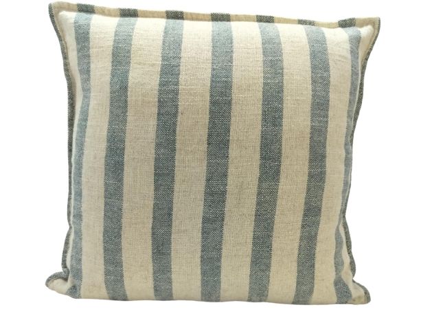 Viscose Linen Stripe Blue by Malini | Style Our Home