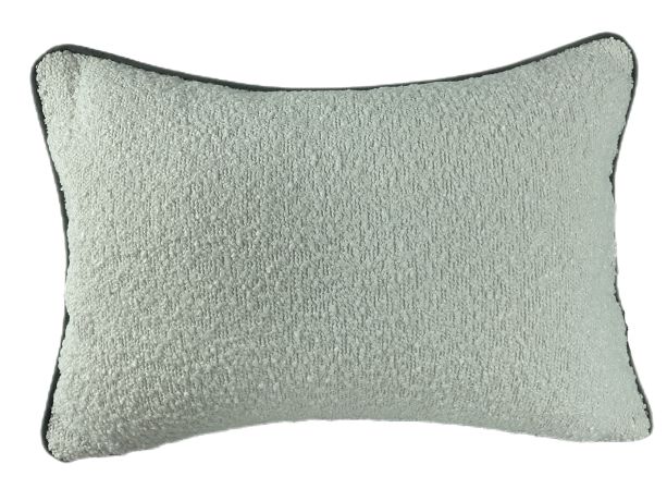 Dble Side Boucle With Contrast Piping Grey by Malini | Style Our Home
