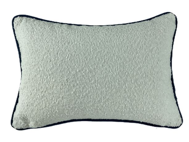 Dble Side Boucle With Contrast Piping Navy by Malini | Style Our Home