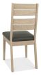 Oakham Scandi Oak Chair - Dark Grey Bonded Leather (Pair) - Style Our Home