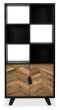 Emerson Rustic Oak & Peppercorn Display Cabinet by Bentley Designs | Style Our Home
