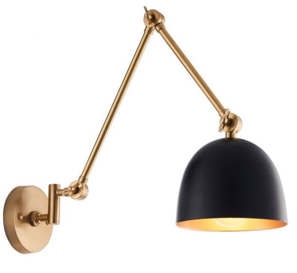 Carina 1 Wall Light Antique Brass by Creative Lighting | Style Our Home