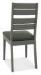 Oakham Dark Grey Chair - Dark Grey Bonded Leather (Pair)