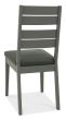 Oakham Dark Grey & Scandi 4-6 Seater Table & 4 Dark Grey Chairs in Dark Grey Bonded Leather by Bentley Designs | Style Our Home