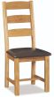 Salisbury Slatted Chair with PU Seat by Condell/Global Home Group | Style Our Home