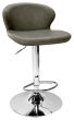 Rosso - Olive Vintage Faux Leather Gas Lift Swivel Barstool with Chrome Base (Single)