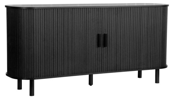 Axel 2 Door Fluted Sideboard Black by Birlea | Style Our Home