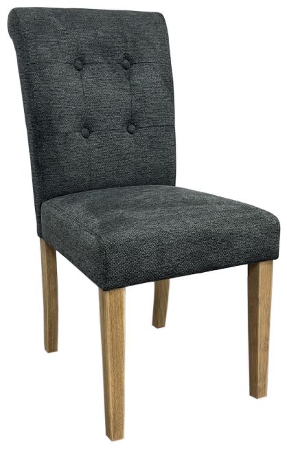 Newby Upholstered Dining Chair-Dark Grey by Classic Furniture | Style Our Home