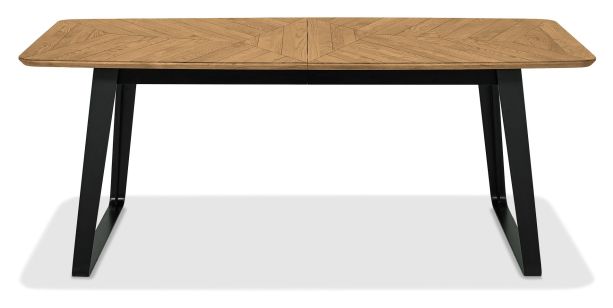 Emerson Rustic Oak & Peppercorn 6-8 Seater Extension Dining Table by Bentley Designs | Style Our Home
