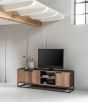 Cosmo No.2 Medium TV Stand, 3 Doors, 2 Open Racks