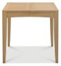 Bergen Oak 2-4 Seater Table & 2 Low Slat Back Chairs in Black Gold Fabric by Bentley Designs | Style Our Home