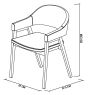 Camden Rustic Oak 6-8 Seater Table & 6 Side & 2 Arm Chairs in Old West Vintage by Bentley Designs | Style Our Home
