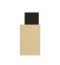 Mitch Light Oak (Melamine) / Pure Black Desk | Style Our Home
