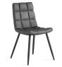 Soho Hudson Chair - Dark Grey PU By Corndell | Style Our Home
