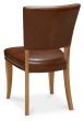 Belgrave Rustic Oak Uph Chair - Rustic Tan Faux Leather (Pair) by Bentley Designs | Style Our Home